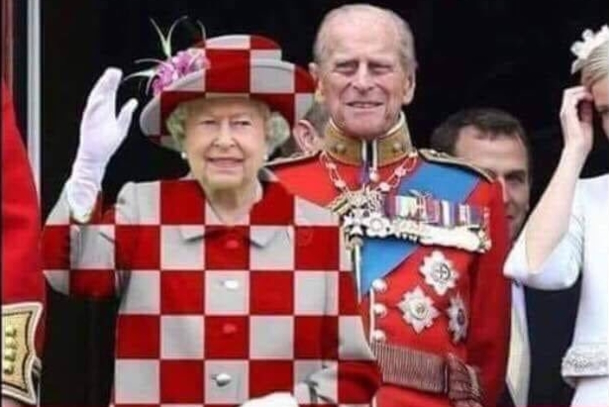 Μουντιάλ 2018: Επικό ποστάρισμα από Λιβάγια! Έντυσε τη Βασίλισσα της Αγγλίας στα χρώματα της Κροατίας! [pic]