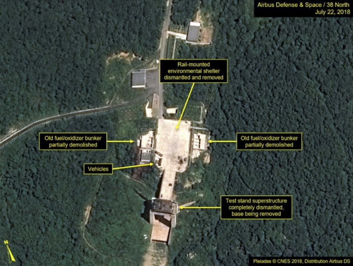 Η Πιονγκγιάνγκ κατεδαφίζει εγκαταστάσεις σε πεδίο δοκιμών πυραύλων