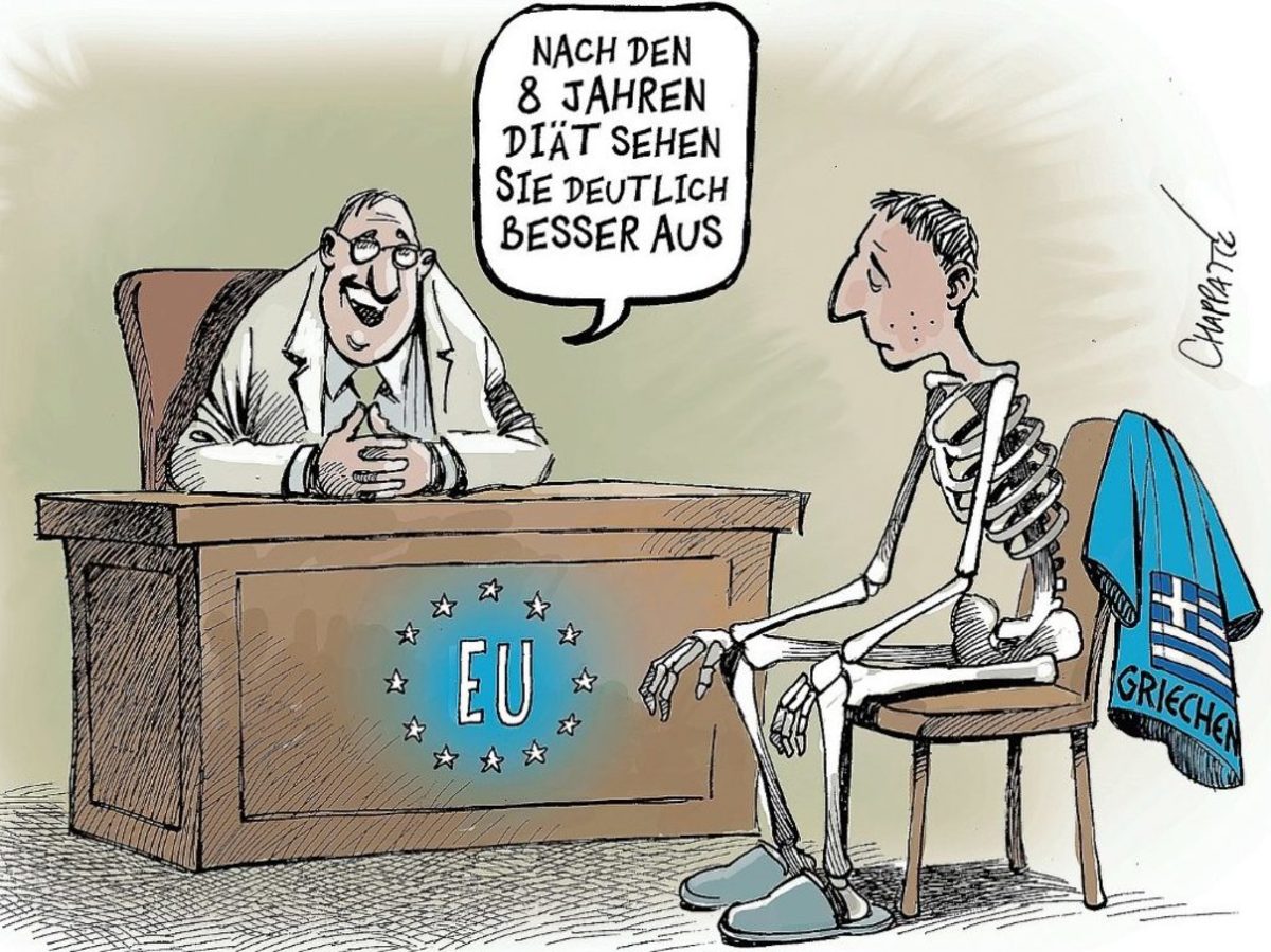 Η… θλιβερή γελοιογραφία του “Spiegel” για την Ελλάδα [pic]