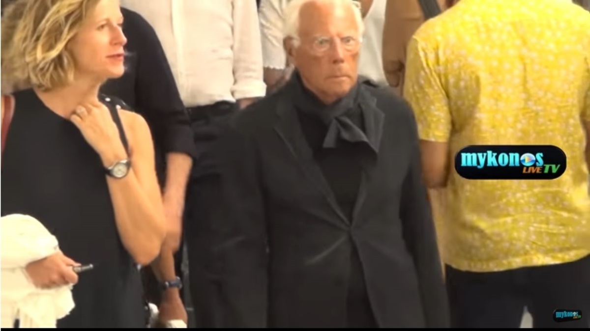 Στη Μύκονο ο Giorgio Armani – video