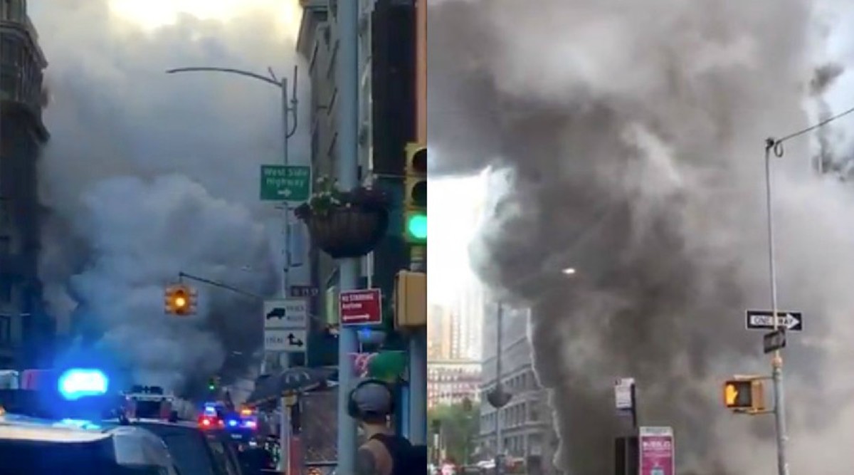 Νέα Υόρκη: Πανικός από έκρηξη – Ένα τεράστιο μαύρο σύννεφο καπνού έχει καλύψει τα πάντα – video