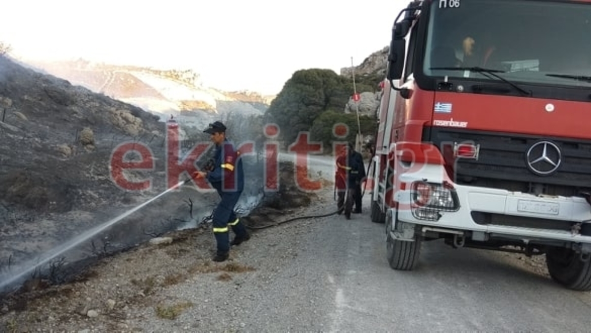 Κρήτη: Υπό μερικό έλεγχο η μεγάλη φωτιά