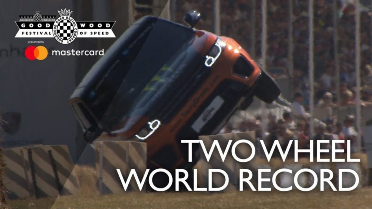 Έκανε παγκόσμιο ρεκόρ οδήγησης σε δύο τροχούς με ένα… Range Rover! [vid]