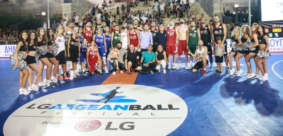 Στιγμές μπασκετικής… ευτυχίας στη Σύρο! Πρίντεζης και Λαρεντζάκης συνάντησαν τους “LG Αθλητές του Αύριο”