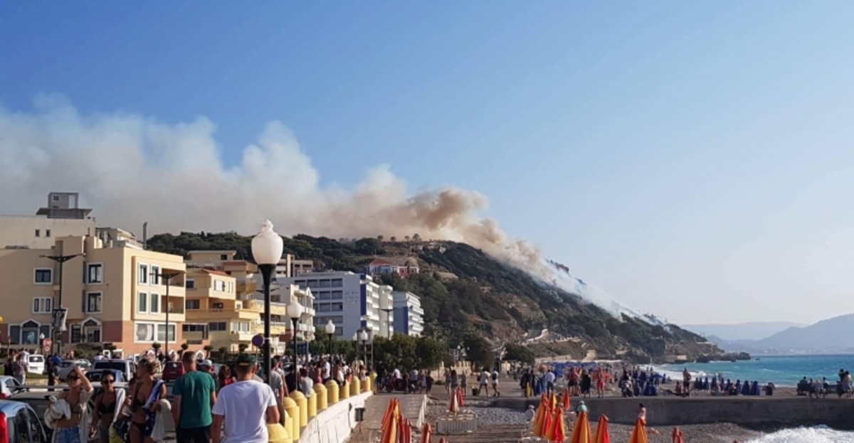 Φωτιά στη Ρόδο - video