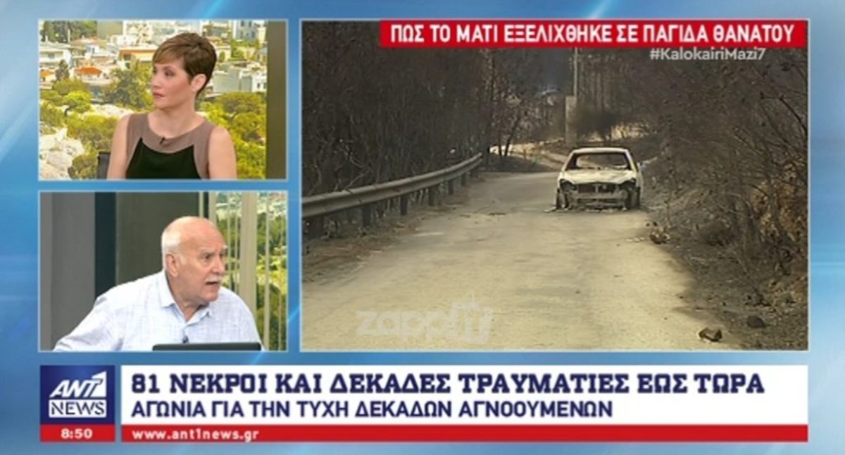 Οργισμένος ο Γιώργος Παπαδάκης στον ΑΝΤ1: “Σκάστε”!