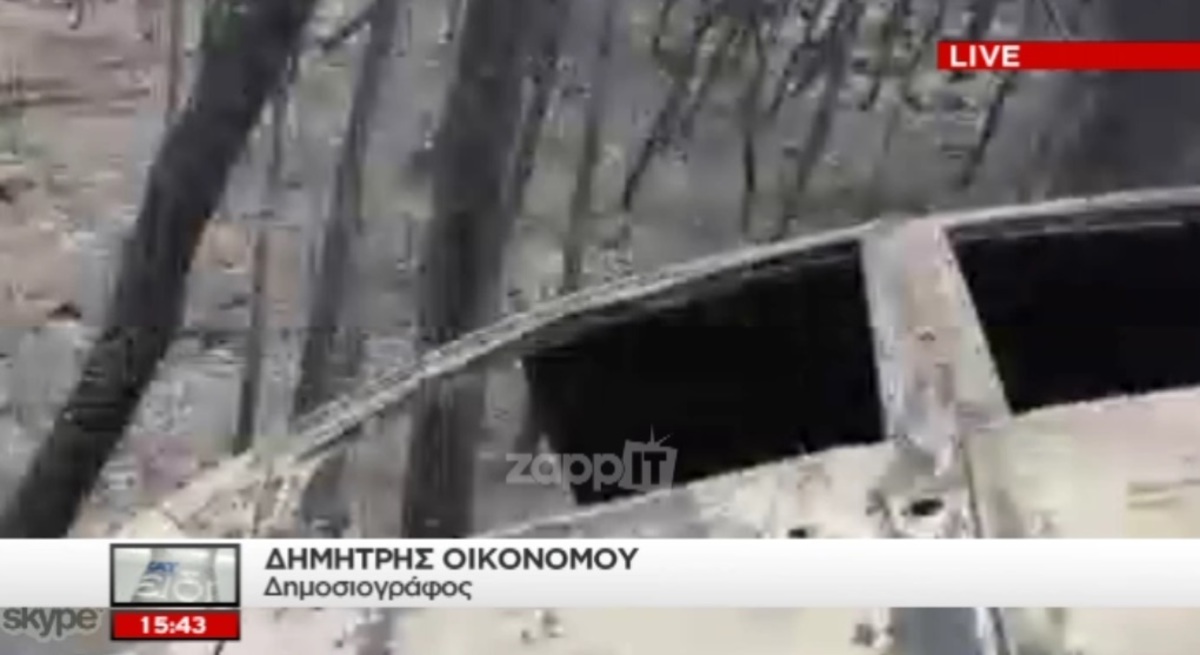 Τραγική εικόνα! Δεν έφευγε το σκυλάκι από το απανθρακωμένο πτώμα του αφεντικού του!