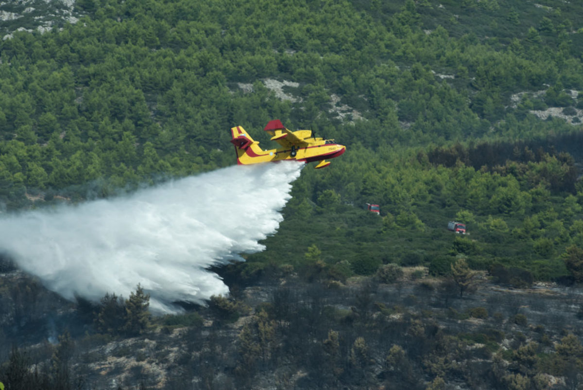 Καβάλα: Υπό μερικό έλεγχο η φωτιά – Συνεχίζεται η μάχη των πυροσβεστών στο σημείο!