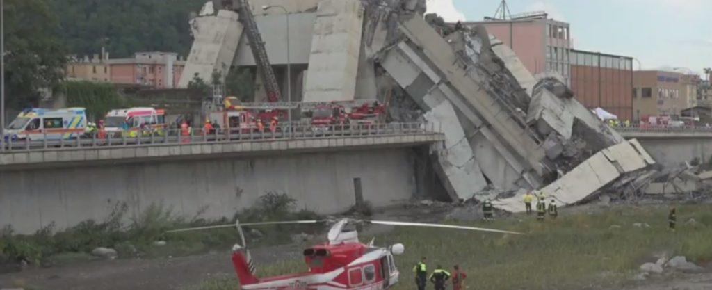 Ιταλία: Αγωνία στα συντρίμμια της γέφυρας στη Γένοβα – Εγκλωβισμένοι φωνάζουν “βοήθεια” – video