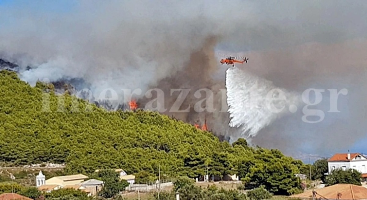 Δύο πυρκαγιές με διαφορά λίγων λεπτών ξέσπασαν στη Ζάκυνθο – Φωτιά και στην Άνδρο