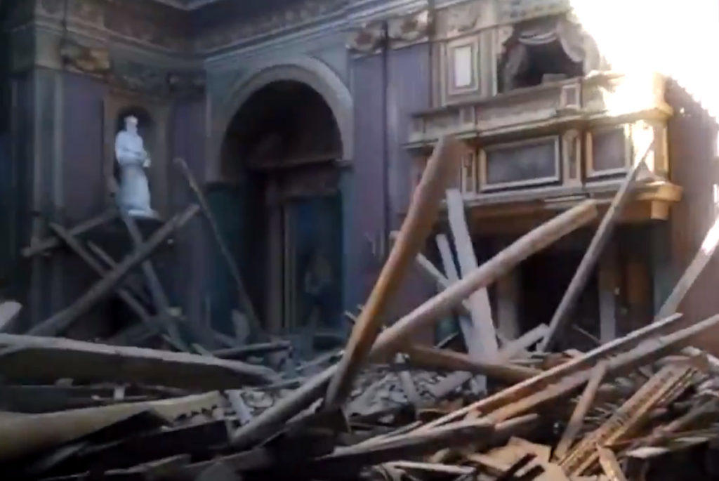 Ιταλία: Κατέρρευσε ιστορική εκκλησία στο κέντρο της Ρώμης – video