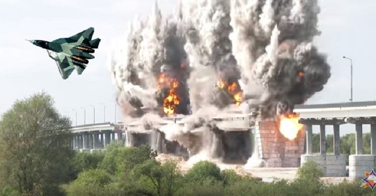 Ρωσία: Su-57 εναντίον γέφυρας, σημειώσατε 2! [vid]