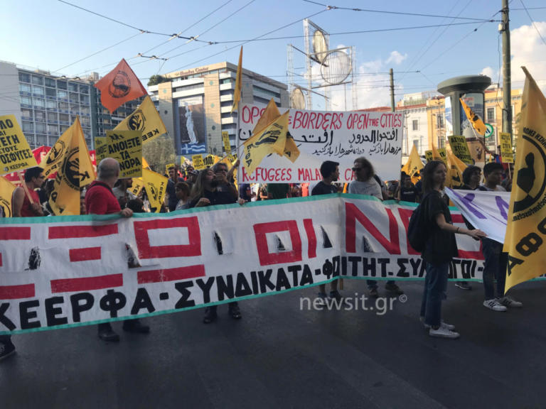 Αντιφασιστική συγκέντρωση στο κέντρο της Αθήνας