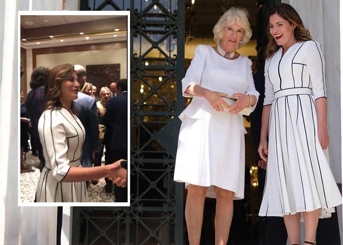 Μπέττυ Μπαζιάνα: Φόρεσε σε επίσημο δείπνο στις ΗΠΑ το ίδιο chic φόρεμα της συνάντησης με την Καμίλα!