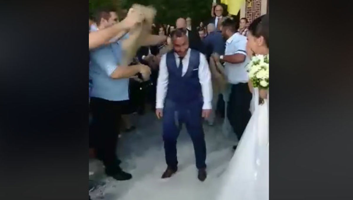 Κοζάνη: Έριξαν σε γάμο… 60 κιλά ρύζι! – video