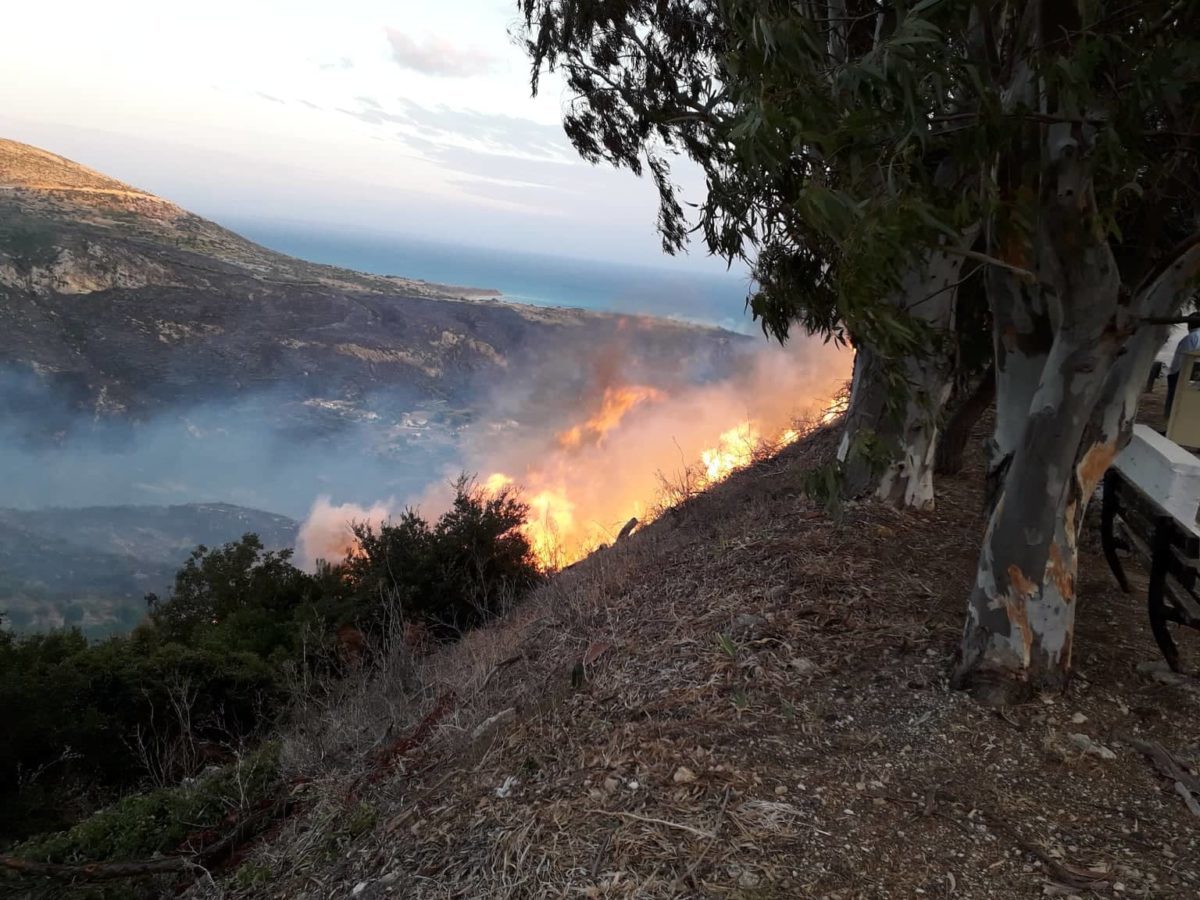 Κεφαλονιά: Μάχη με τη φωτιά – Υπεράνθρωπες προσπάθειες για να μην καούν σπίτια