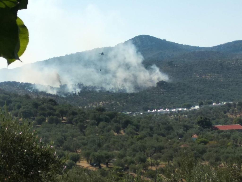 Λέσβος: Έσβησε η φωτιά στη Μόρια