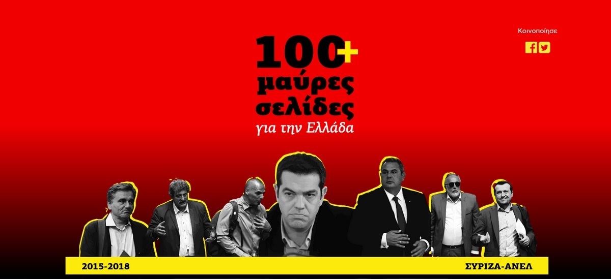 Site για τα «ψέματα Τσίπρα» έφτιαξε η ΝΔ