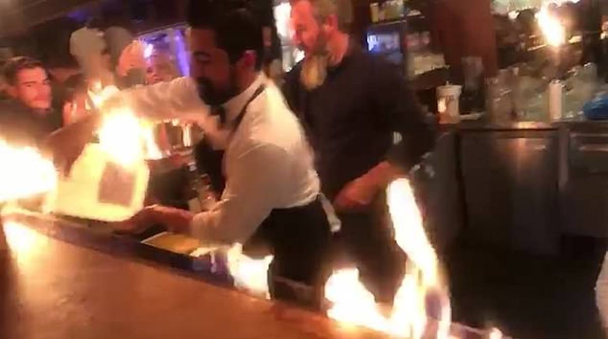 "Χάος" στο εστιατόριο του διάσημου Νουσρέτ - 4 πελάτες πήραν φωτιά! Μεταξύ τους και ένας Έλληνας - video