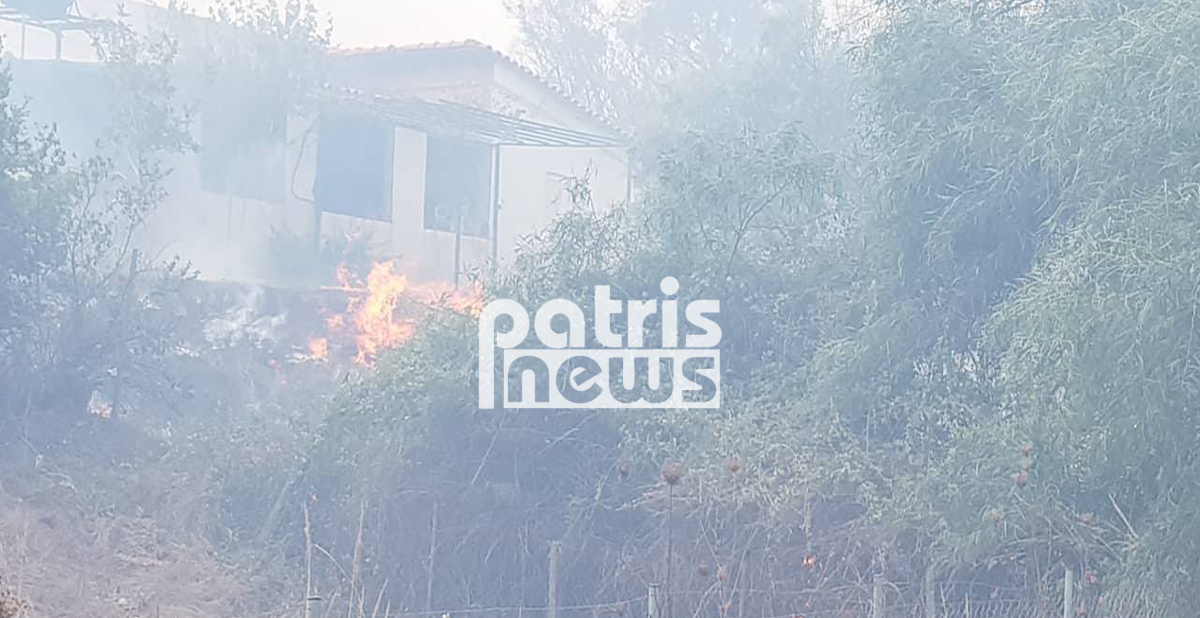 Πύργος – Φωτιά στη Σπιάτζα: Κάηκαν παραπήγματα! Δόθηκε εντολή εκκένωσης