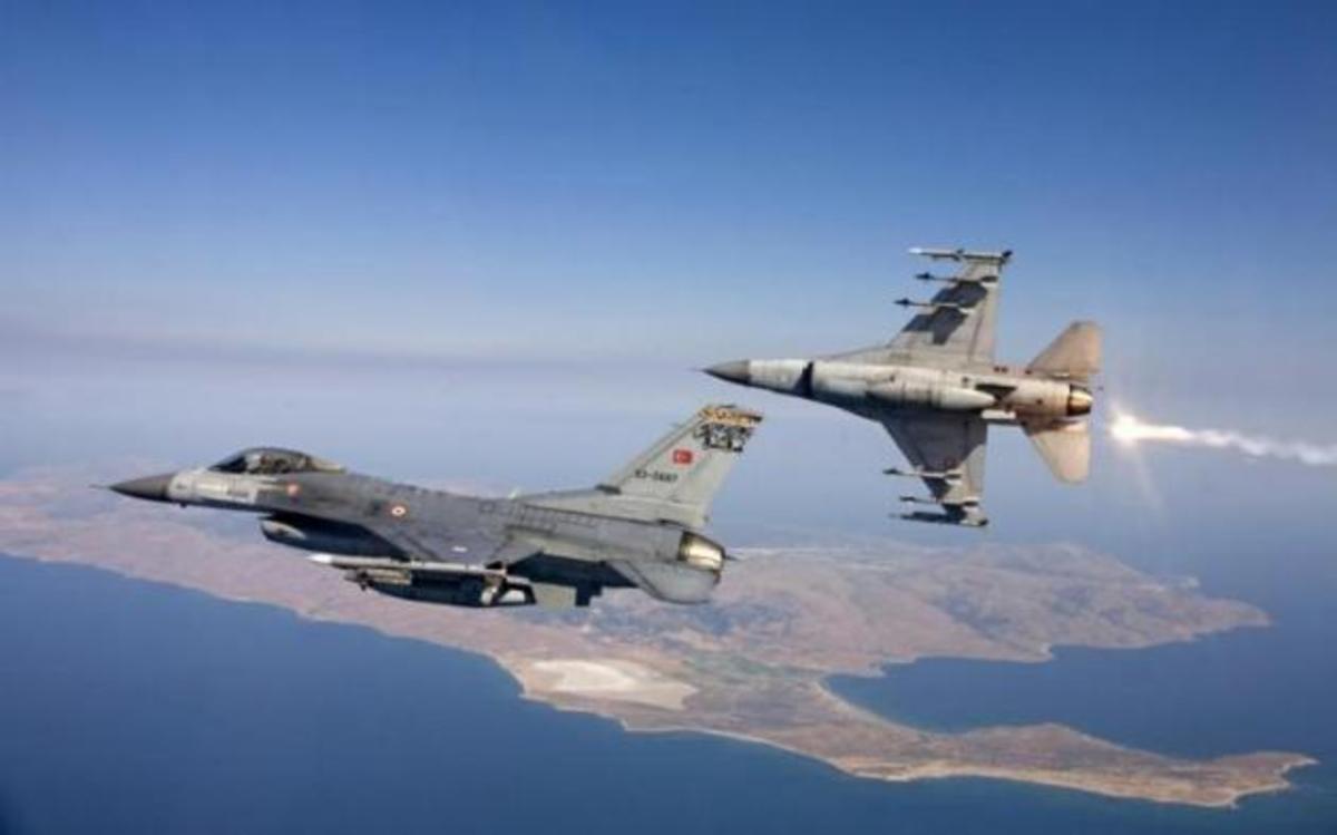 Υπέρπτηση τουρκικών F-16 πάνω από το Αγαθονήσι