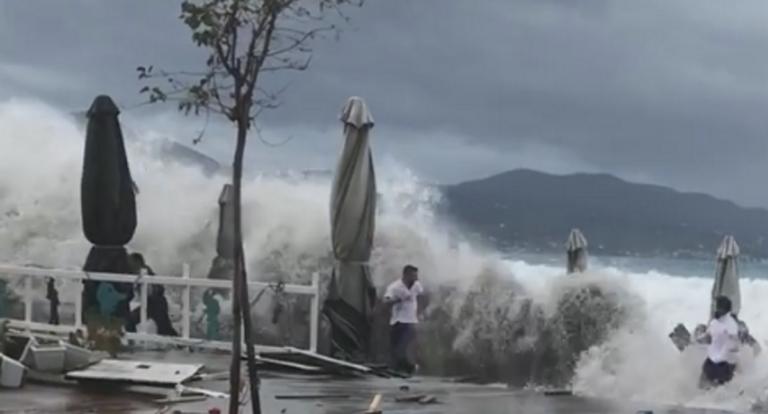 Εικόνες καταστροφής στην Καλαμάτα