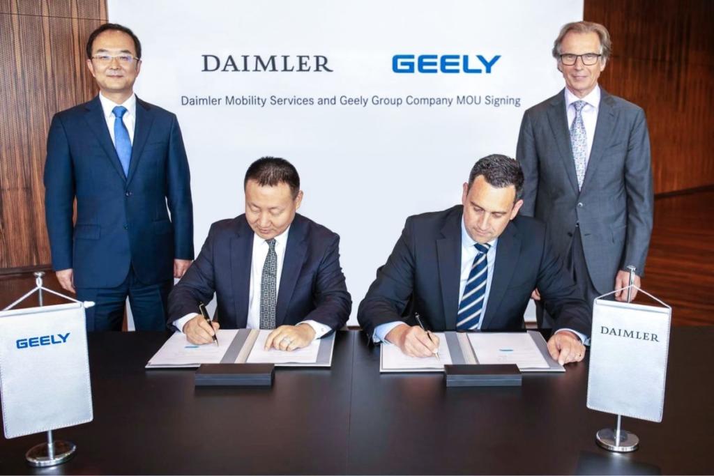 Daimler και Geely σχηματίζουν κοινοπραξία στην Κίνα