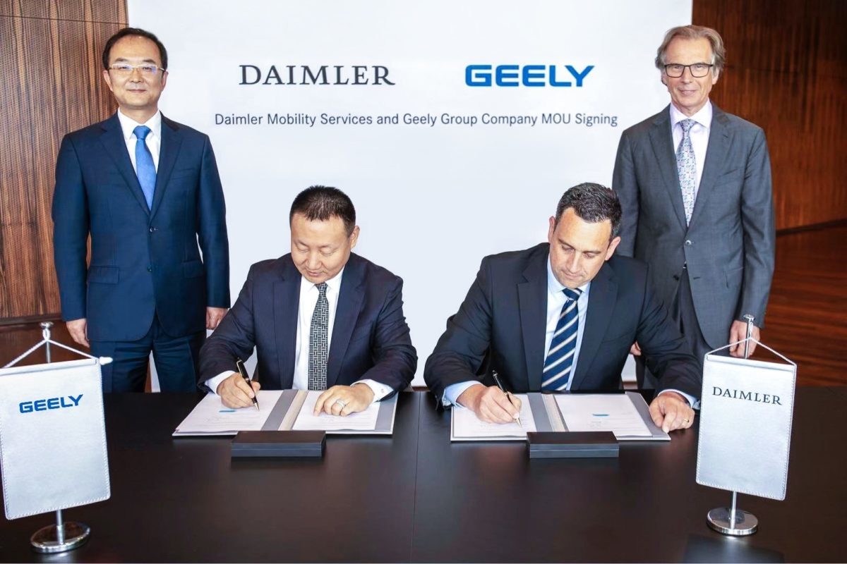 Daimler και Geely σχηματίζουν κοινοπραξία στην Κίνα