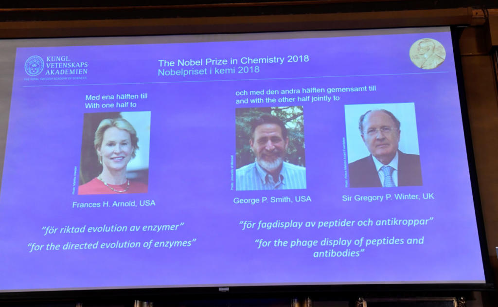 Νόμπελ Χημείας 2018 σε δυο άνδρες και μια γυναίκα