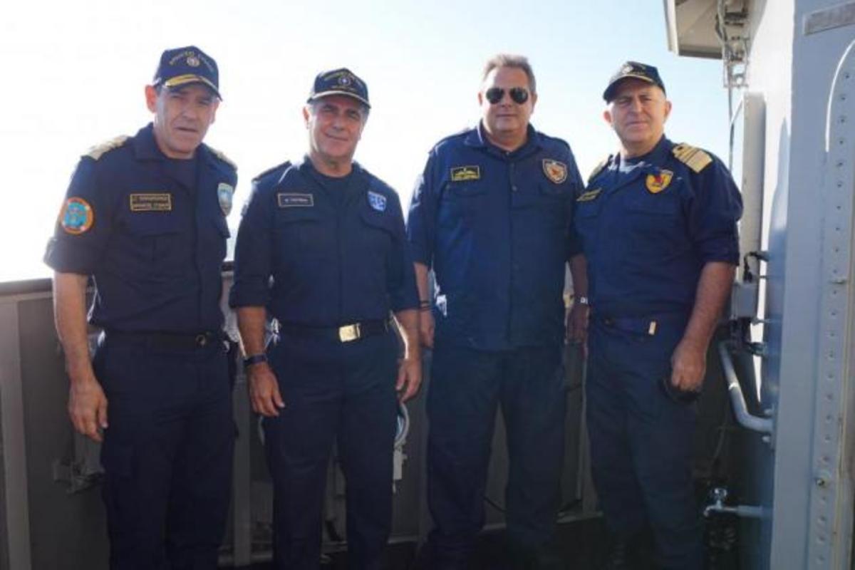 ΠΑΡΜΕΝΙΩΝ 2018: Καμμένος και Αποστολάκης στη φρεγάτα ‘ΨΑΡΑ” για την έναρξη της πολυεθνικής άσκησης! [pic]