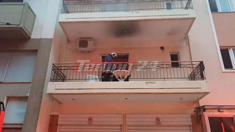 Φωτιά σε διαμέρισμα στην Πάτρα: Έσπασαν την πόρτα οι γείτονες για να σώσουν νεαρό άνδρα