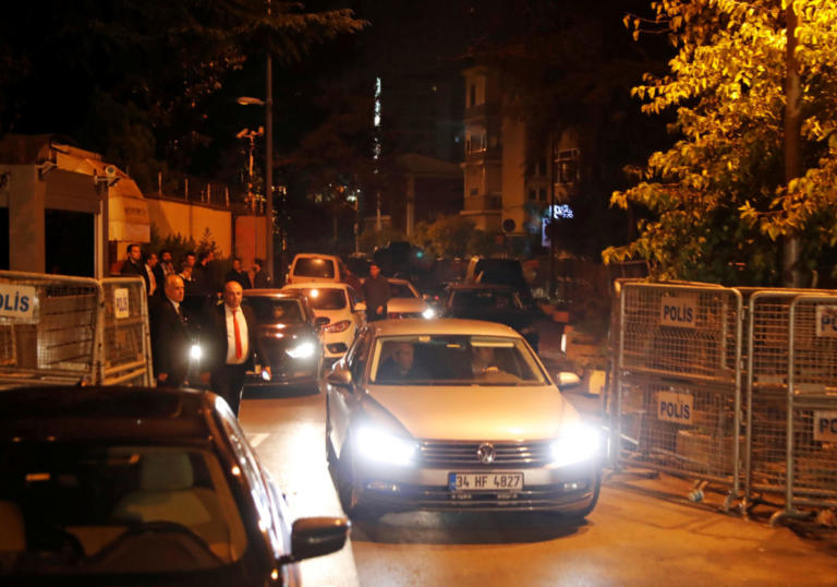 Χαράματα έφυγαν από το σαουδαραβικό προξενείο οι Τούρκοι αστυνομικοί [pics]
