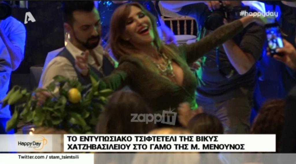 Κόλαση με το τσιφτετέλι της Χατζηβασιλείου στον γάμο της Μενούνος! Χόρευε έξαλλα το Τραύμα! “Τα λεμόνια είναι Κορινθίας”;