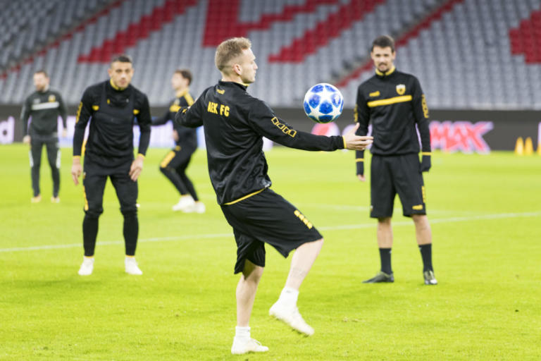 Μπάγερν – ΑΕΚ: Η προπόνηση των “κιτρινόμαυρων” στην “Allianz Arena” – [pics ,video]