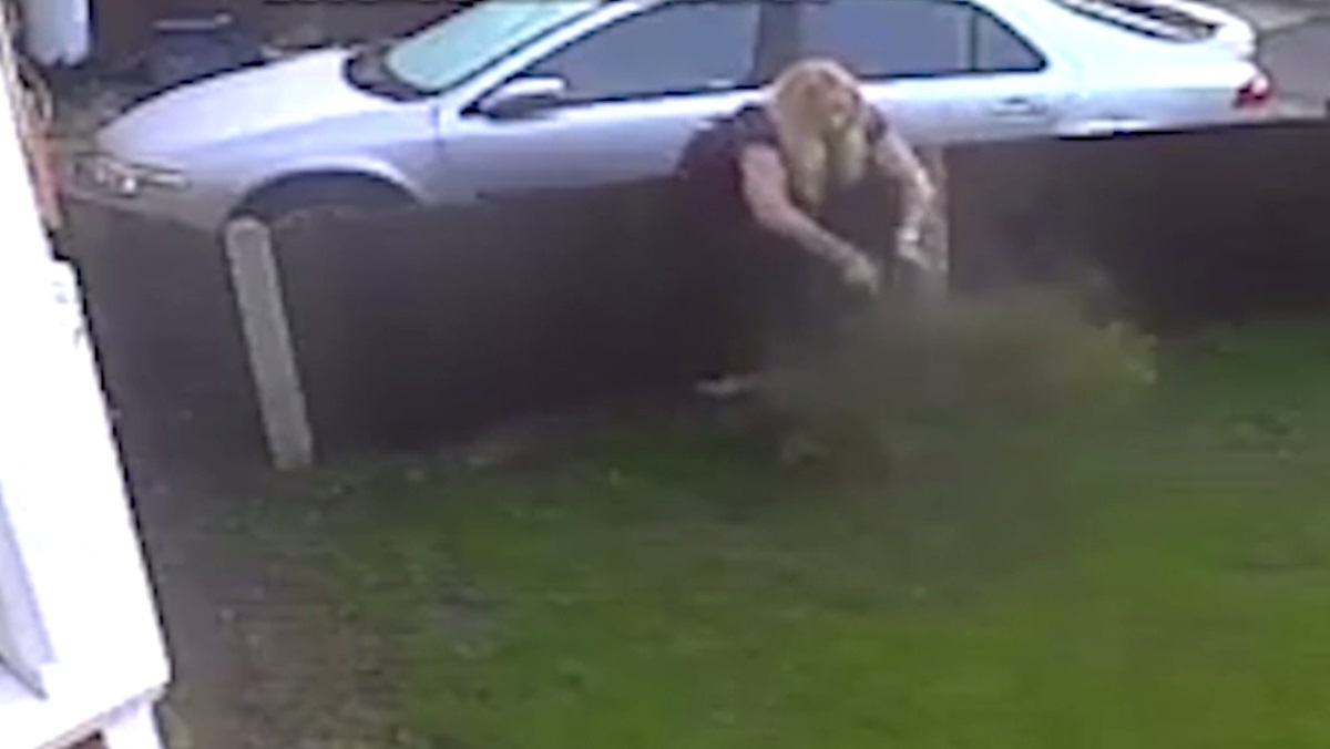 Γιατί καλέ γειτόνισσα; Πιάστηκε στα πράσα να καταστρέφει τον κήπο του διπλανού της! – Video