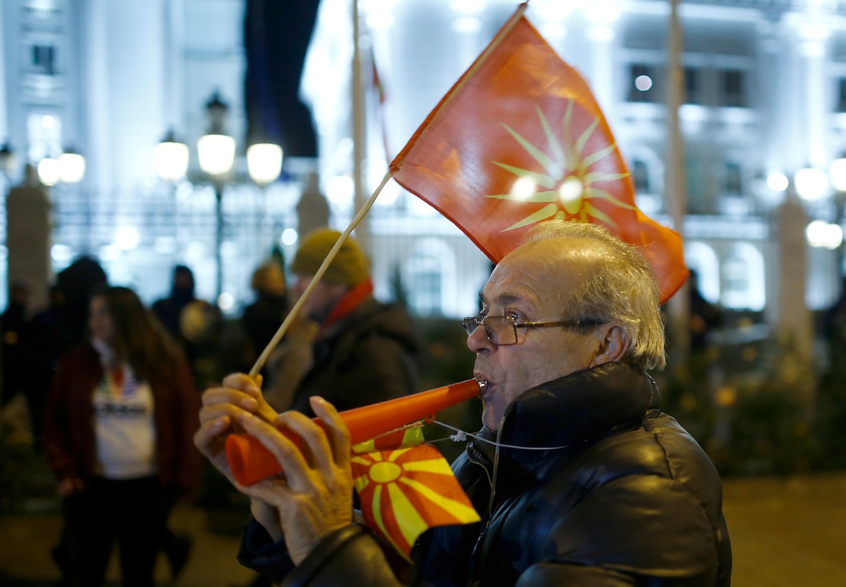 Σκόπια: Αντικυβερνητική διαδήλωση οπαδών του VMRO – DPMNE