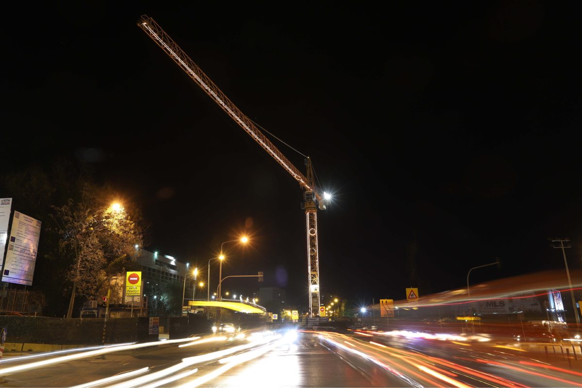 Ανάβουν την Πέμπτη τα φώτα στους γερανούς του Μετρό Θεσσαλονίκης