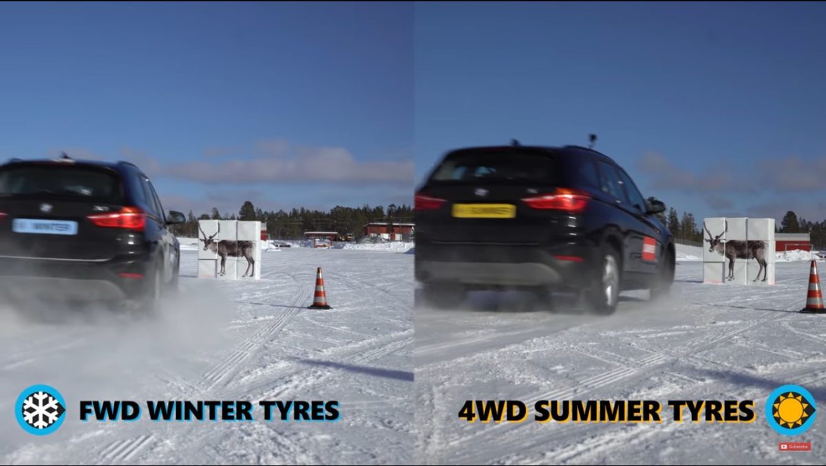 Τι είναι καλύτερο στο χιόνι; 4WD με θερινά λάστιχα ή FWD με χειμερινά; [vid]