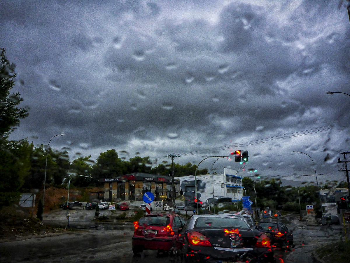 κίνηση βροχή καιρός