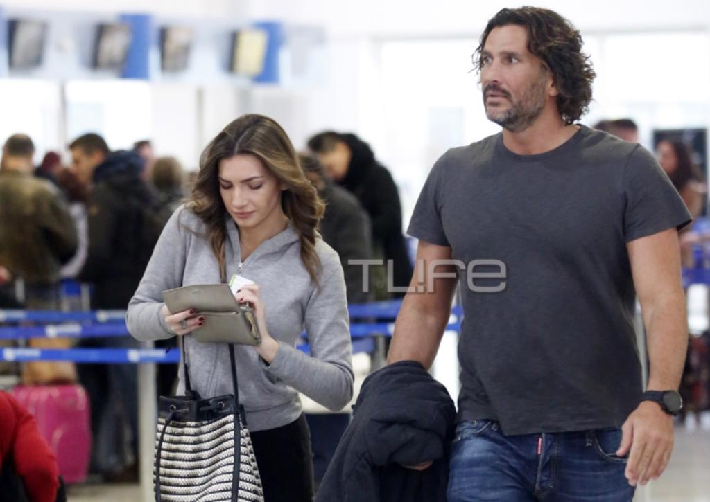Κώστας Κοκκινάκης: Στο αεροδρόμιο με την σύντροφό του, λίγο πριν τη ρομαντική τους απόδραση στην Αγγλία!