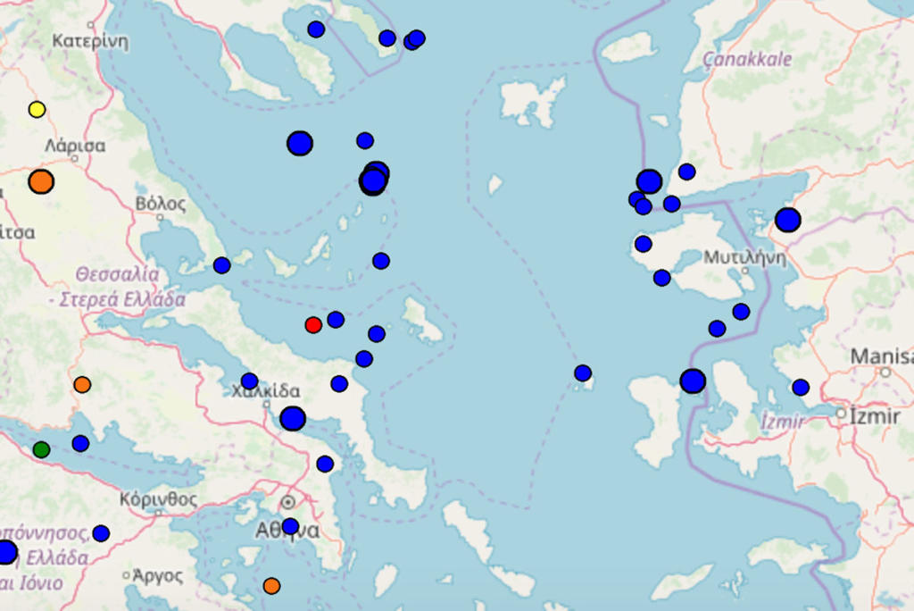 Ασθενής σεισμός στις Σποράδες