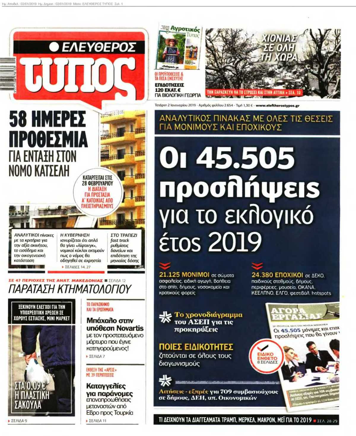 ΕΛΕΥΘΕΡΟΣ ΤΥΠΟΣ 02-01-2019