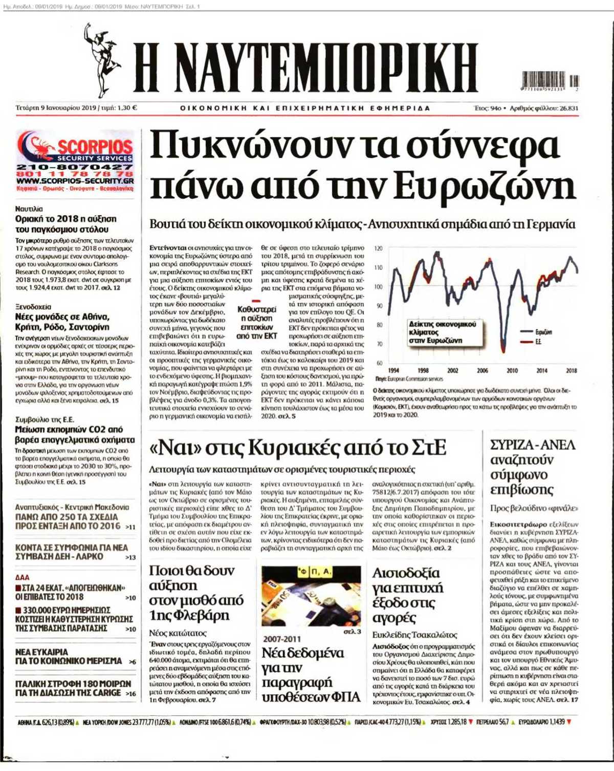 ΝΑΥΤΕΜΠΟΡΙΚΗ 09-01-2019