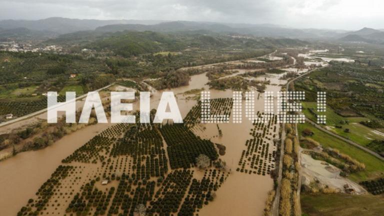 Καιρός: Ψηλά η στάθμη του Αλφειού – Πλημμύρισε όλος ο κάμπος – video