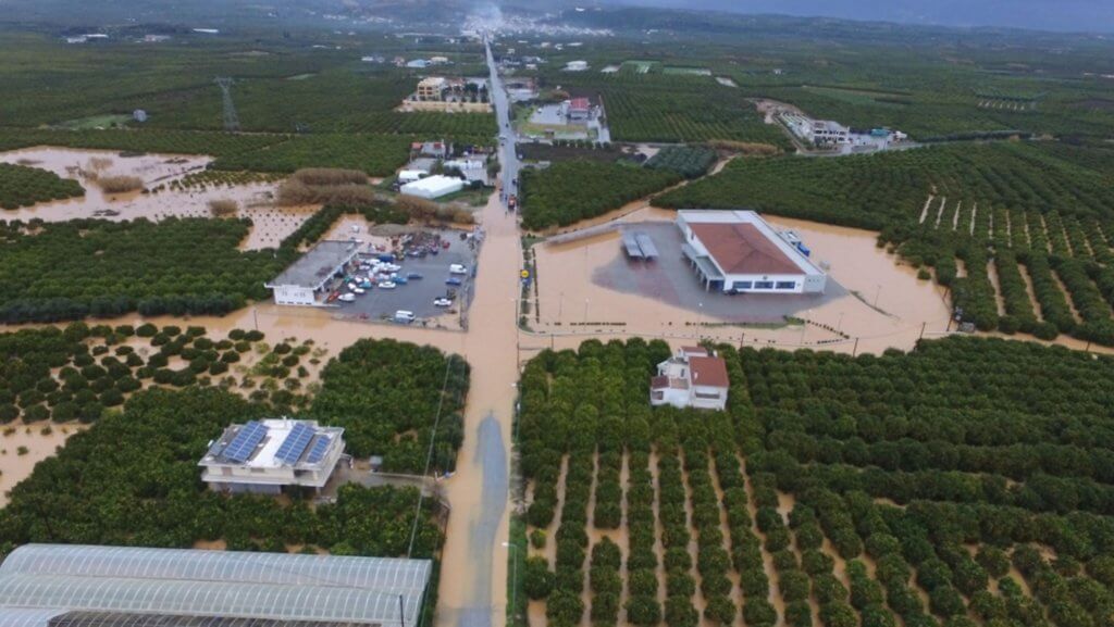 Καιρός: “Πνίγεται” ο κάμπος του Δ. Ευρώτα – video