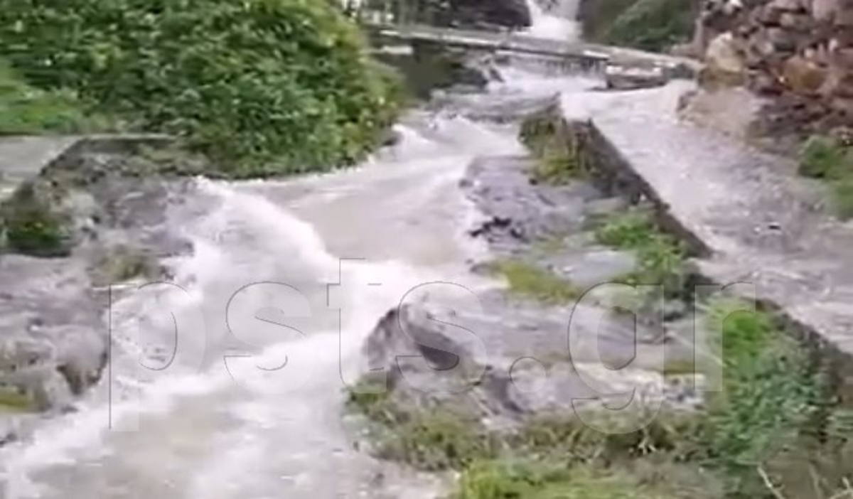 Πάρος: Ρεκόρ… βροχής και θυελλώδεις άνεμοι – Φούσκωσαν τα ποτάμια – video