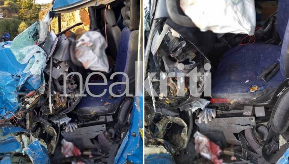 Κρήτη: Σκληρές εικόνες σε τροχαίο με νεκρό οδηγό – Υπάλληλος του ΟΤΕ ξεψύχησε εγκλωβισμένος [pics]