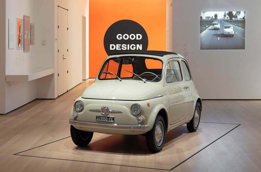 To FIAT 500 στο Μουσείο Μοντέρνας Τέχνης στη Νέα Υόρκη