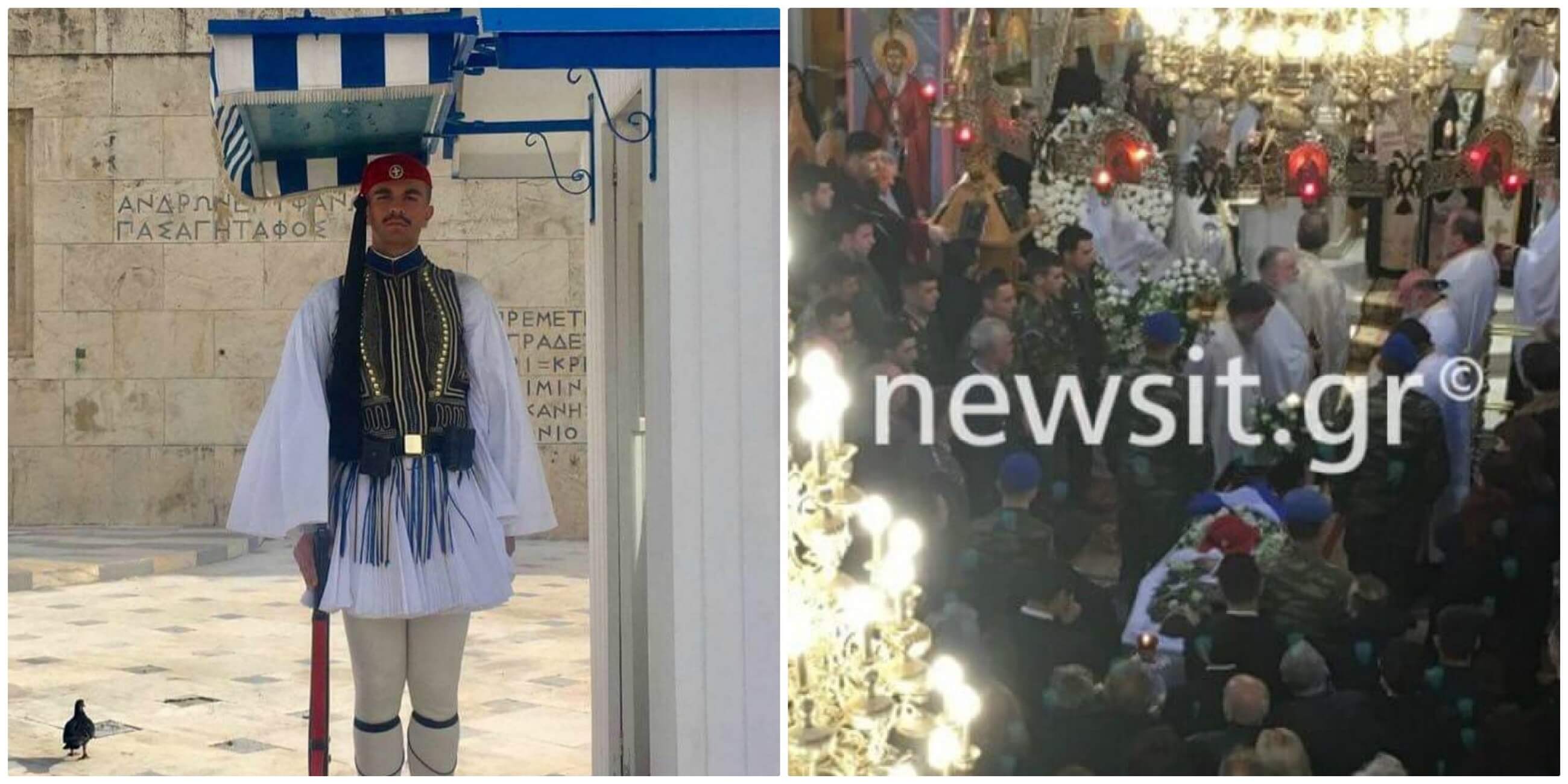 Πάτρα: Ατελείωτη συγκίνηση στην κηδεία του Εύζωνα – Τιμές και δάκρυα για τον Σπύρο Θωμά [pics, video]