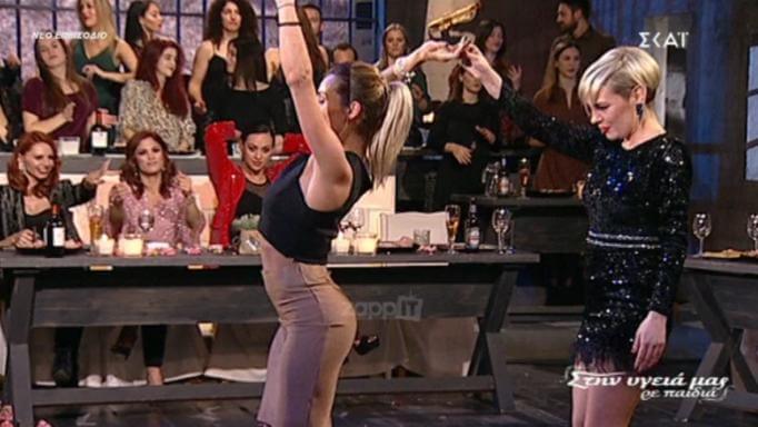 Μιλλούση – Κωστάκη “γκρέμισαν” με το τσιφτετέλι τους το πλατό του Παπαδόπουλου!